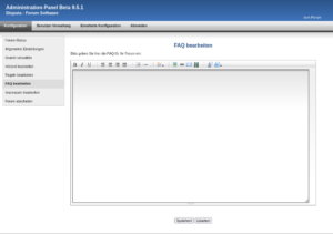 FAQ bearbeiten